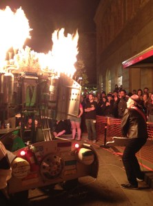 fire artist, engineer and musician Lucy Hosking, glow at the mah, 2013 IMG_1429